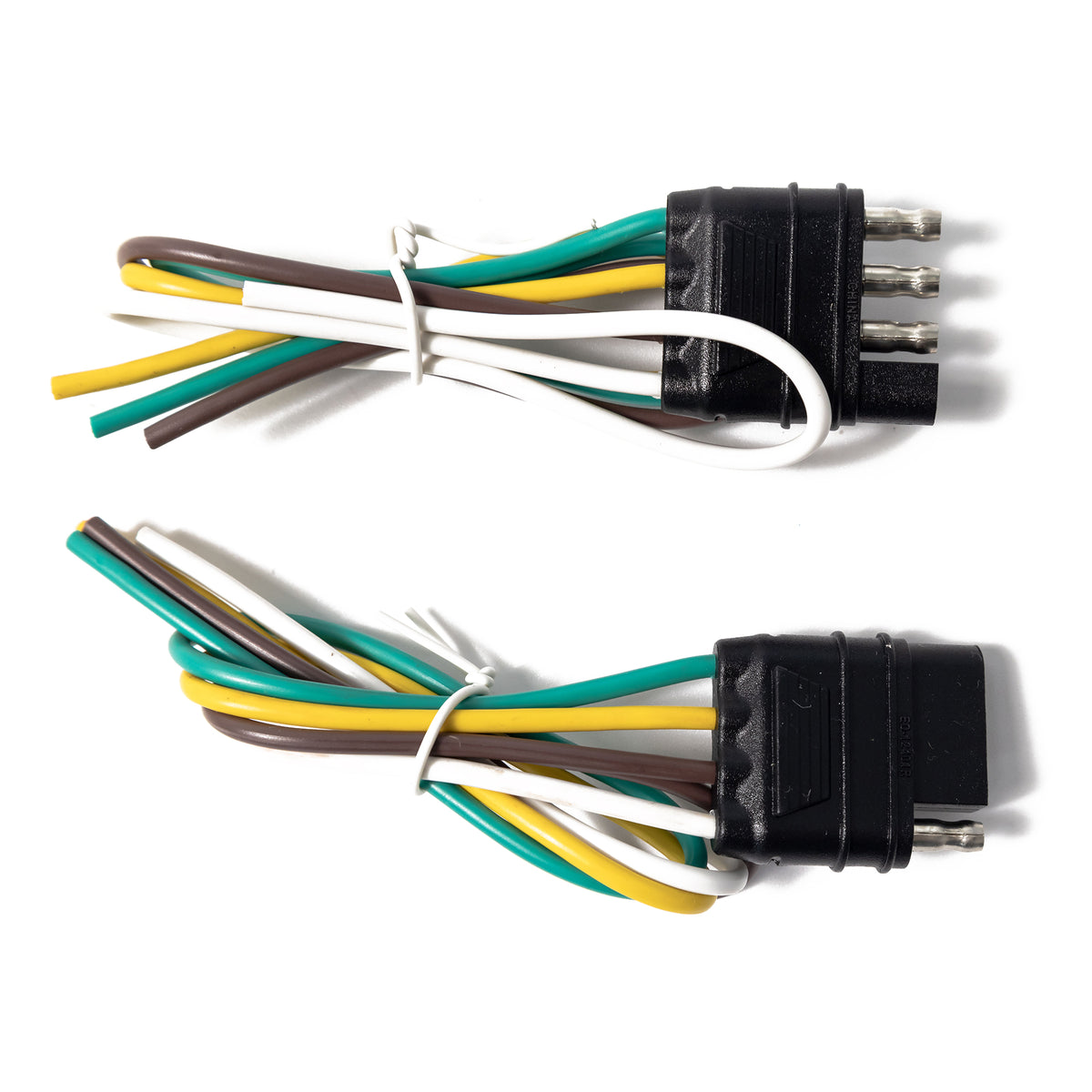 TrekPower 4-Way Flat Trailer Wiring Harness Kit, 12 in Trailer End & 48 in Vehicle End