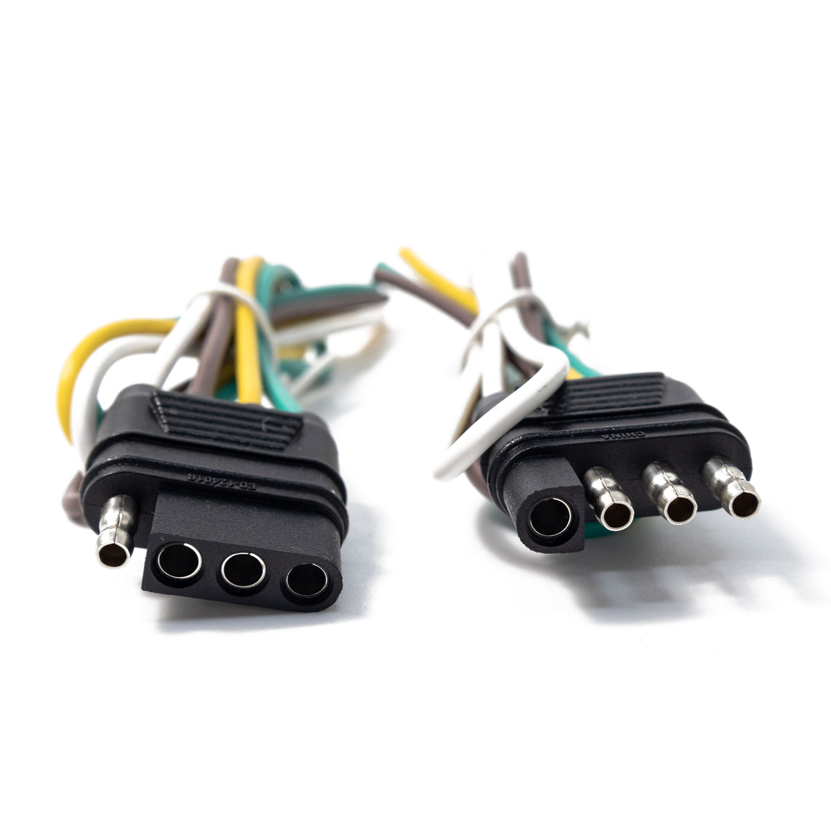 TrekPower 4-Way Flat Trailer Wiring Harness Kit, 12 in Trailer End & 48 in Vehicle End
