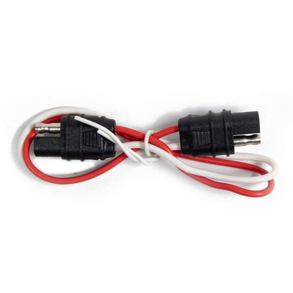TrekPower 12 in 2-Pole Flat Trailer Wiring Connector Extension