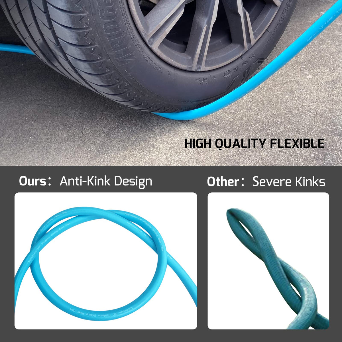 TrekPower RV Drinking Water Hose, 5/8 in – 25 ft & 50 ft