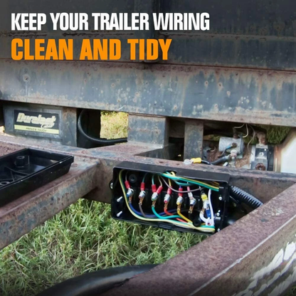 TrekPower 7-Terminal Trailer Wiring Junction Box with Grommets