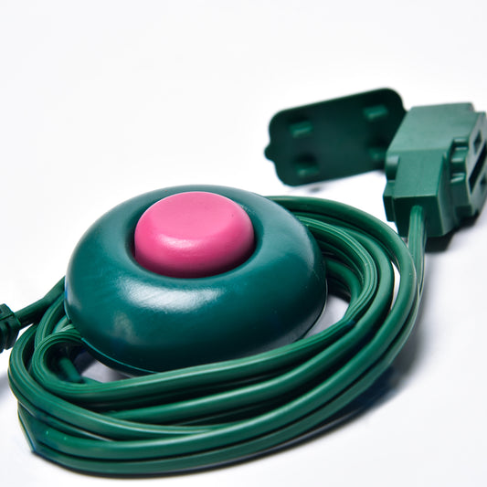 ON/OFF Foot Switch -9 foot switch extension cord is a great way to access hard-to-reach outlets to turn on devices; no more bending over to plug in the floor lamps or turn the holiday tree lights off.