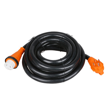 50Amp 30ft RV Extension Power Cord With Twist Lock and Finger Holder