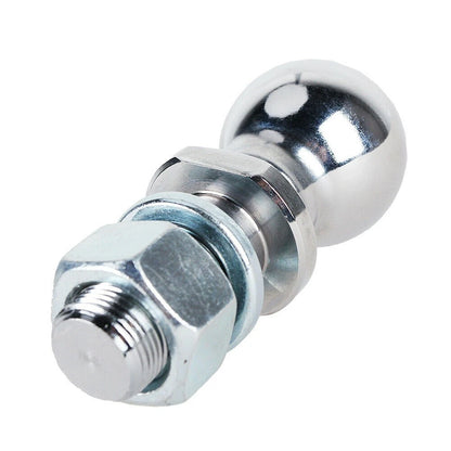 TrekPower 2" Trailer Hitch Ball - 1" x 2-1/8" Shank, 6,000 lbs Capacity (Chrome)