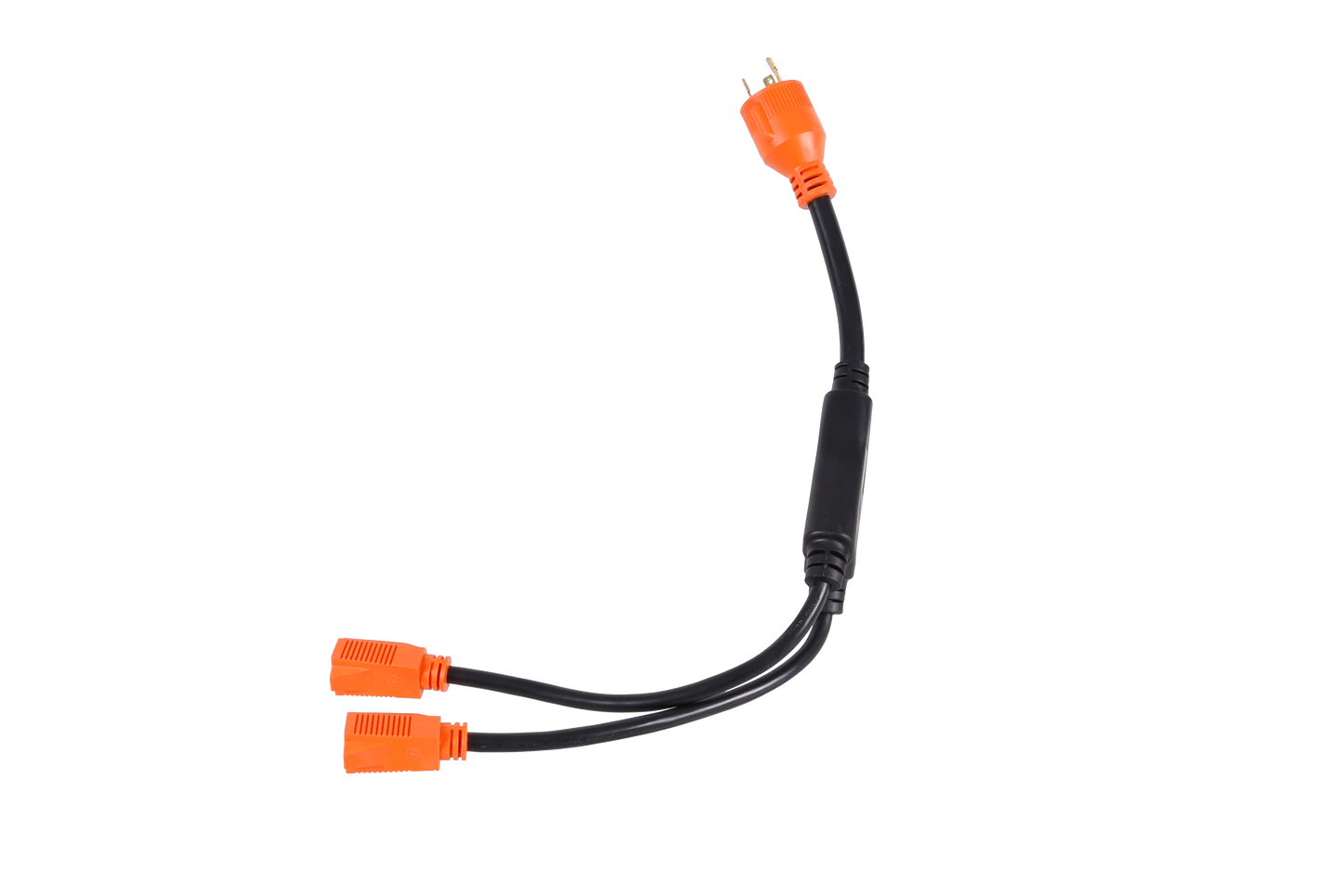 TrekPower 30 Amp Generator Y Adapter Splitter, 3-Prong NEMA 5-30P Male Plug to Dual 5-15R 15A Female Receptacles