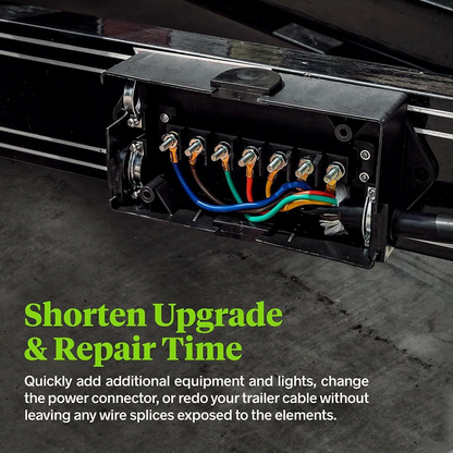 TrekPower 7-Terminal Trailer Wiring Junction Box with Grommets