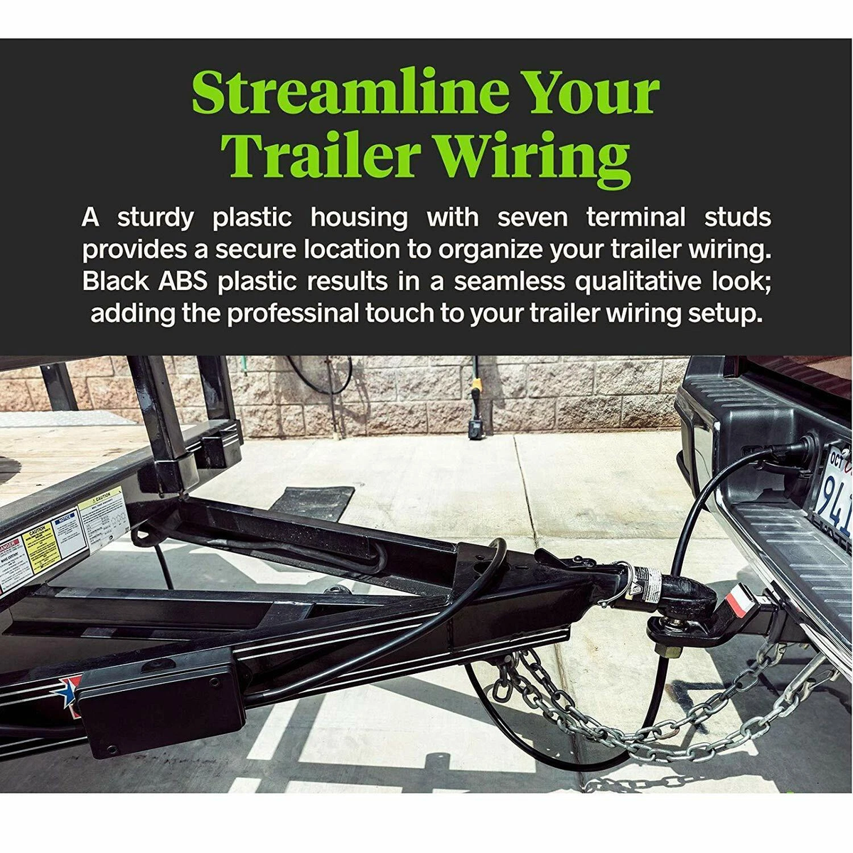 TrekPower 7-Terminal Trailer Wiring Junction Box with Grommets
