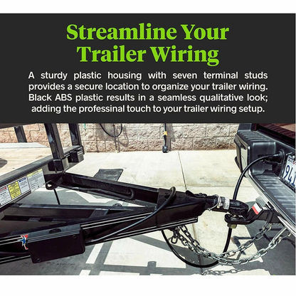 TrekPower 7-Terminal Trailer Wiring Junction Box with Grommets