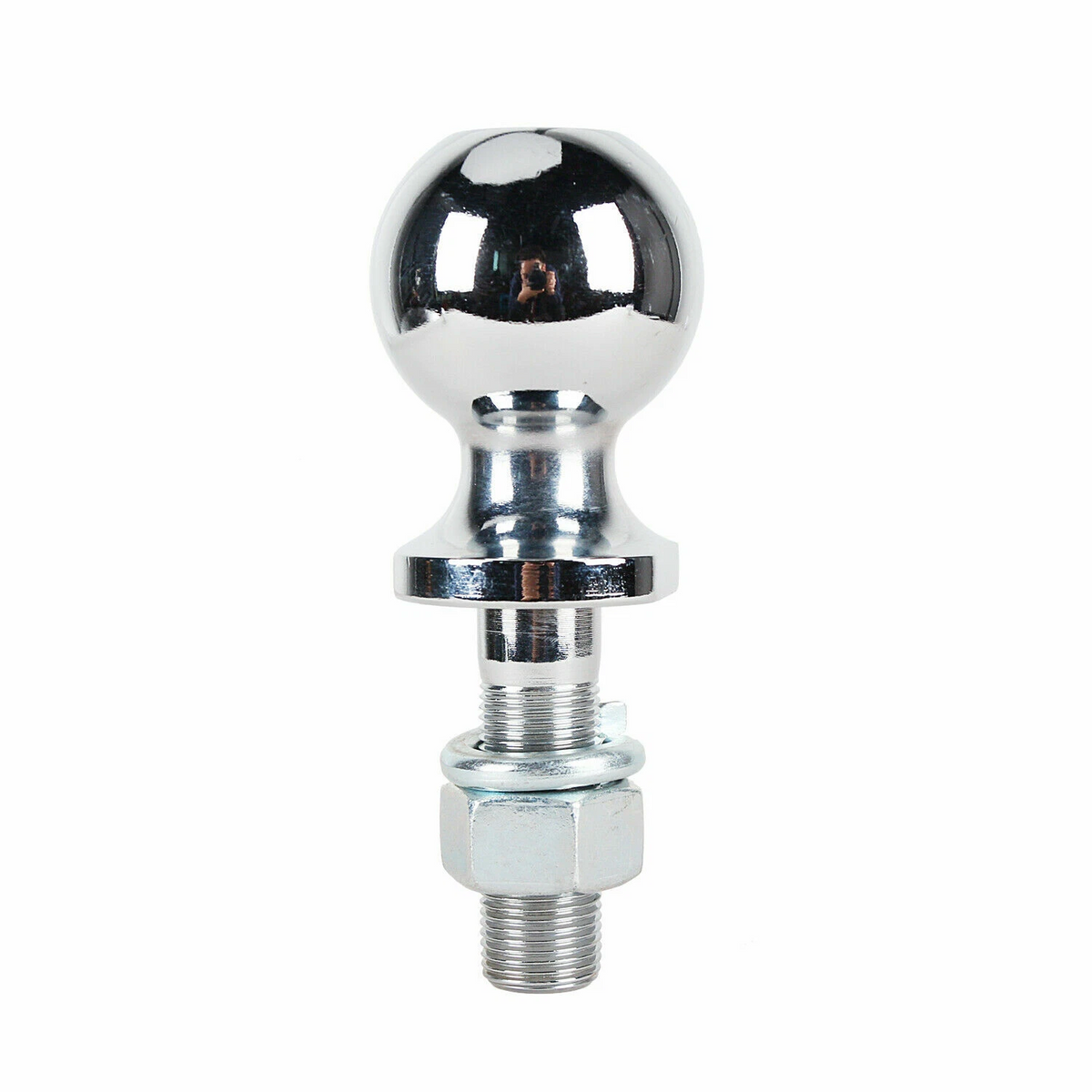 TrekPower 2" Chrome Trailer Hitch Ball, 3,500 lb, 3/4" x 2-3/8" Shank