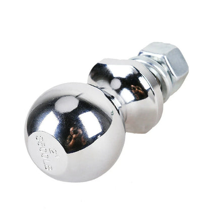 TrekPower 2" Trailer Hitch Ball - 1" x 2-1/8" Shank, 6,000 lbs Capacity (Chrome)