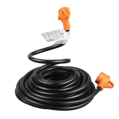 25ft/50FT extension cord. 30 AMP.125 volts. ETL Approved. orange