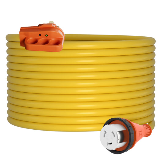 RV Extension Cord 50Amp 30ft/36ft Twist Lock with Signal Light