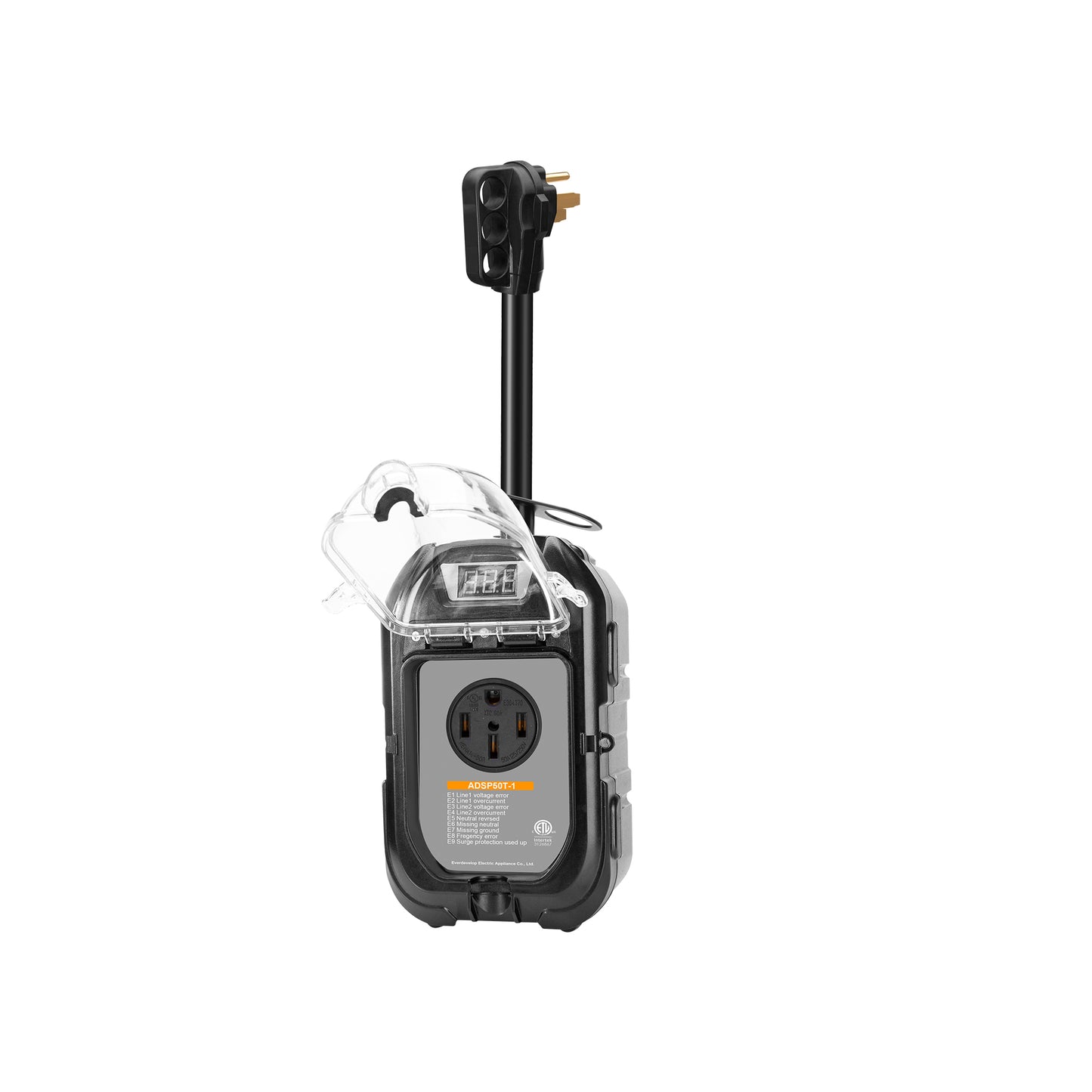 TrekPower 50Amp RV Surge Protector with Waterproof Cover and Auto Shut