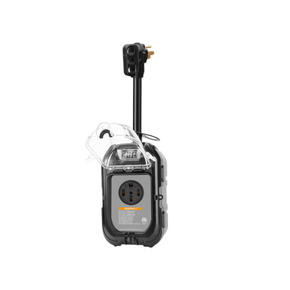 TrekPower 50Amp RV Surge Protector with Waterproof Cover and Auto Shut