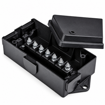 TrekPower 7-Terminal Trailer Wiring Junction Box with Grommets