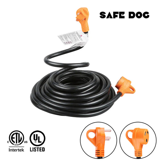 SAFE DOG 30 Feet 30 Amp RV Extension Cord Loose End