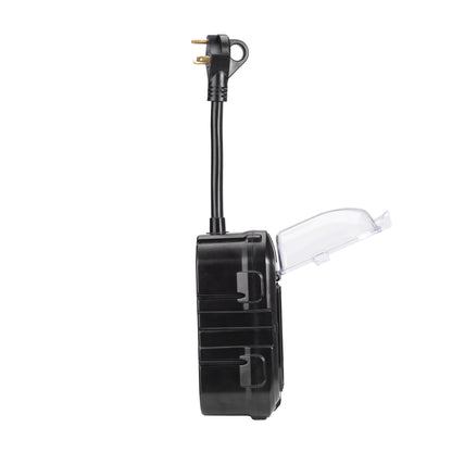 TrekPower 30Amp RV Surge Protector with Waterproof Cover and Auto Shut