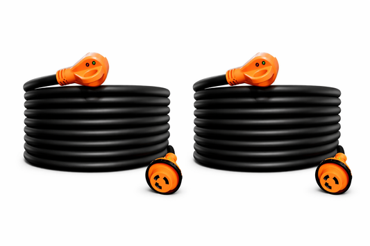 TrekPower 30 Amp 100 ft RV Extension Cord with  Locking Connector and LED Power Indicator