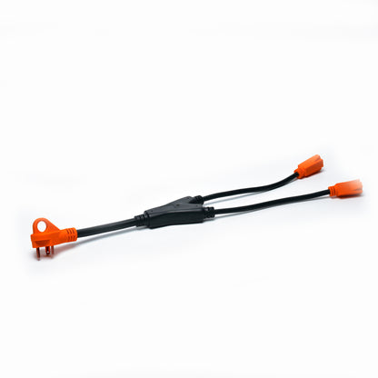 TrekPower 30 Amp RV Y Adapter Cord, NEMA TT-30P to Dual 5-15R Outlets