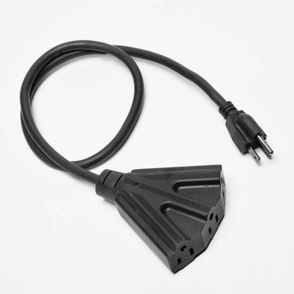 3 Conductor SJTW Multi-tap Outdoor Extension Cords Flabellate