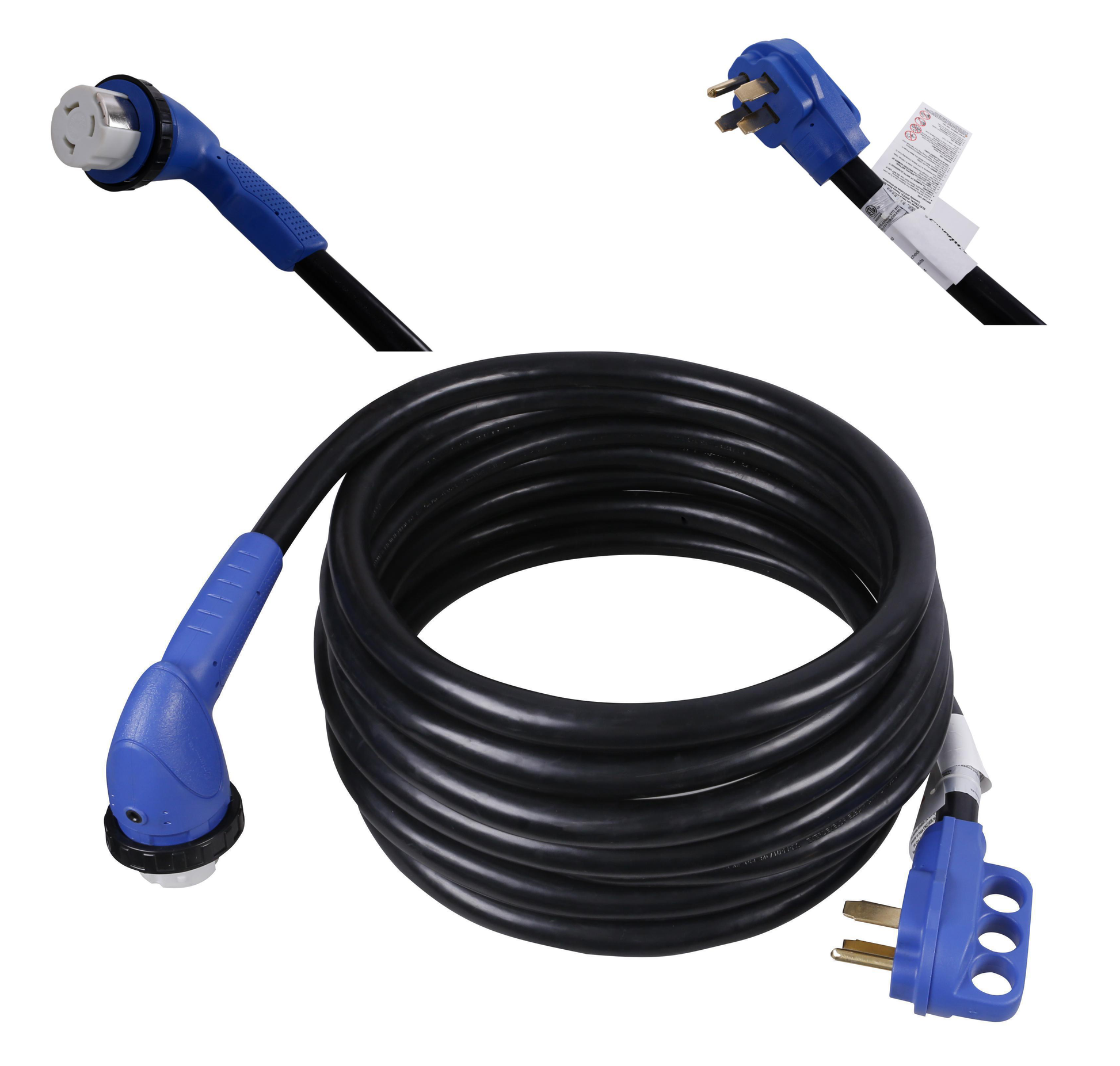 RV Extension Cord twist lock 50Amp30ft with Signal Light