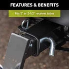 TrekPower 5/8-Inch Trailer Hitch Pin with Clip – 1 Pack
