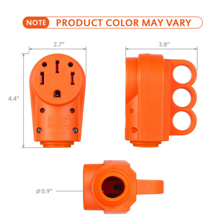 TrekPower 50 Amp RV Male and Female Plug Replacement Set