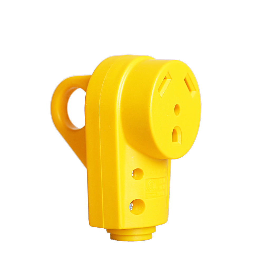 30 Amp RV Plug Female yellow