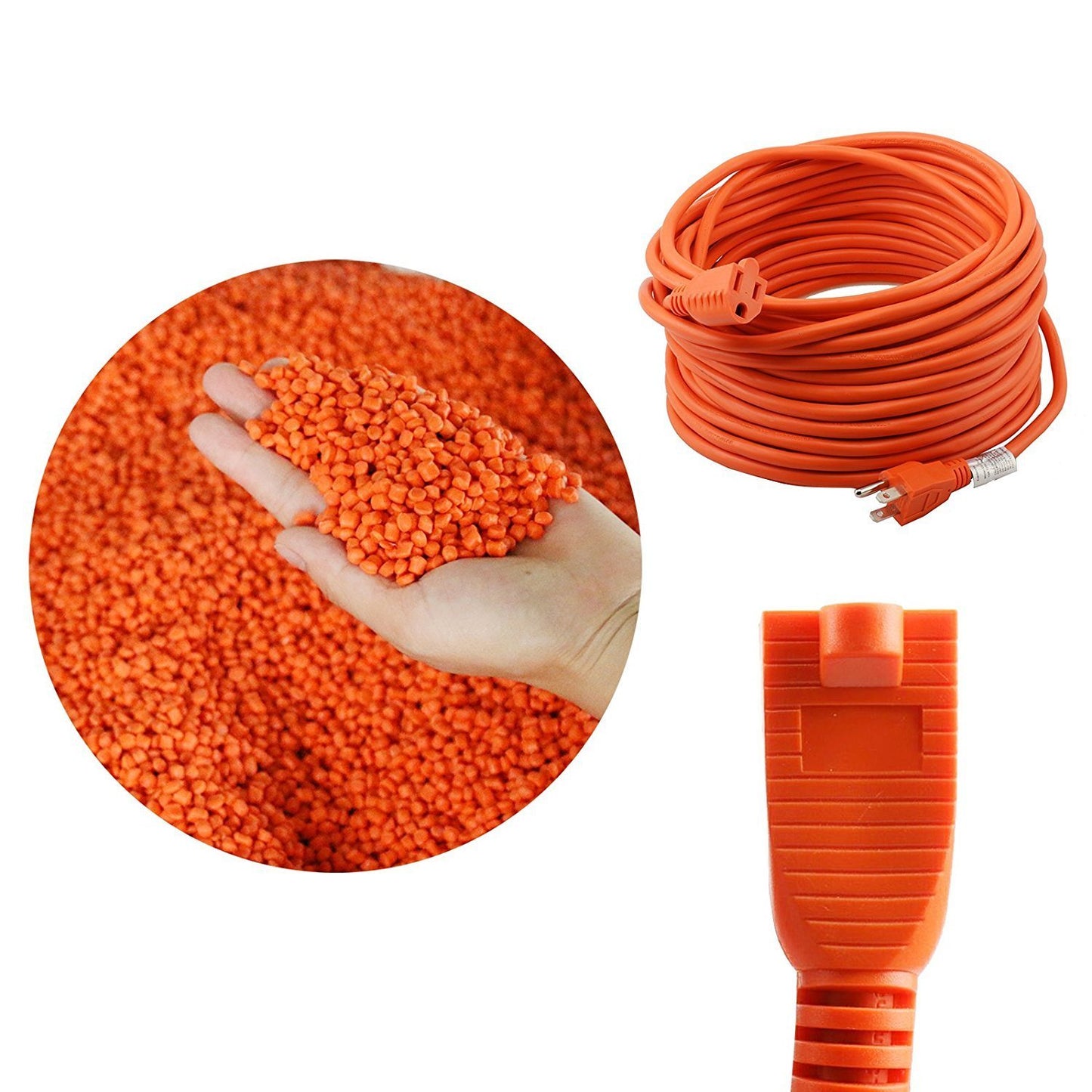 100 foot extension cord orange