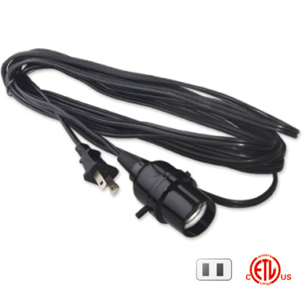Lampholder with 18/2AWG 2 wires Extension Cord for Special Uses TrekPower (03180)