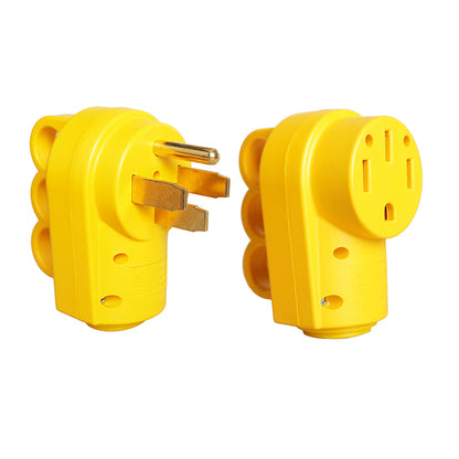 TrekPower 50 Amp RV Male and Female Plug Replacement Set