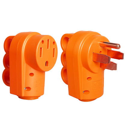 TrekPower 50 Amp RV Male and Female Plug Replacement Set