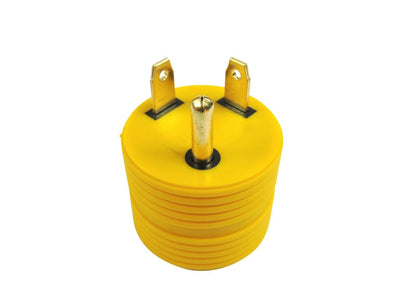 30 Amp Male to 15 Amp Female Adapter  yellow