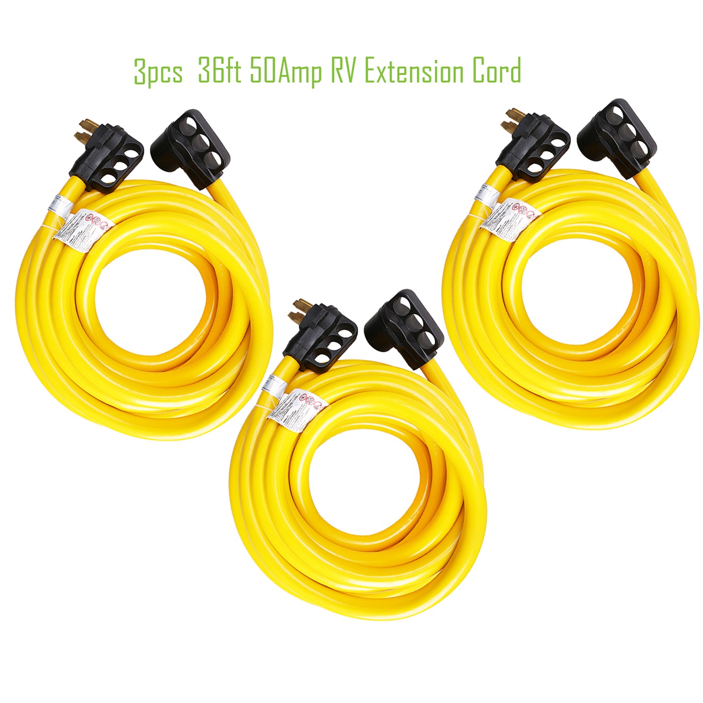 100 ft 50 amp rv extension cord yellow